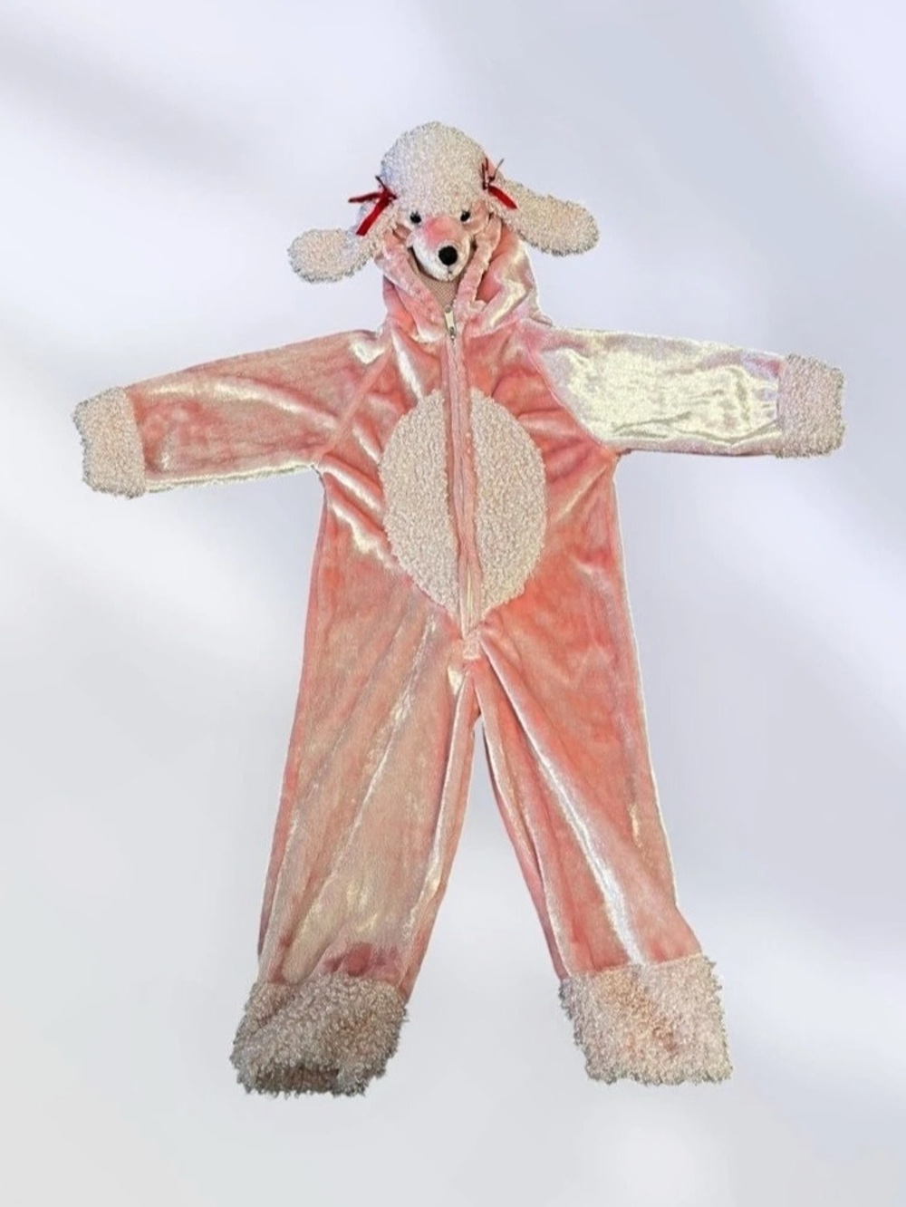 Pink Hooded Footie Pajamas Like New